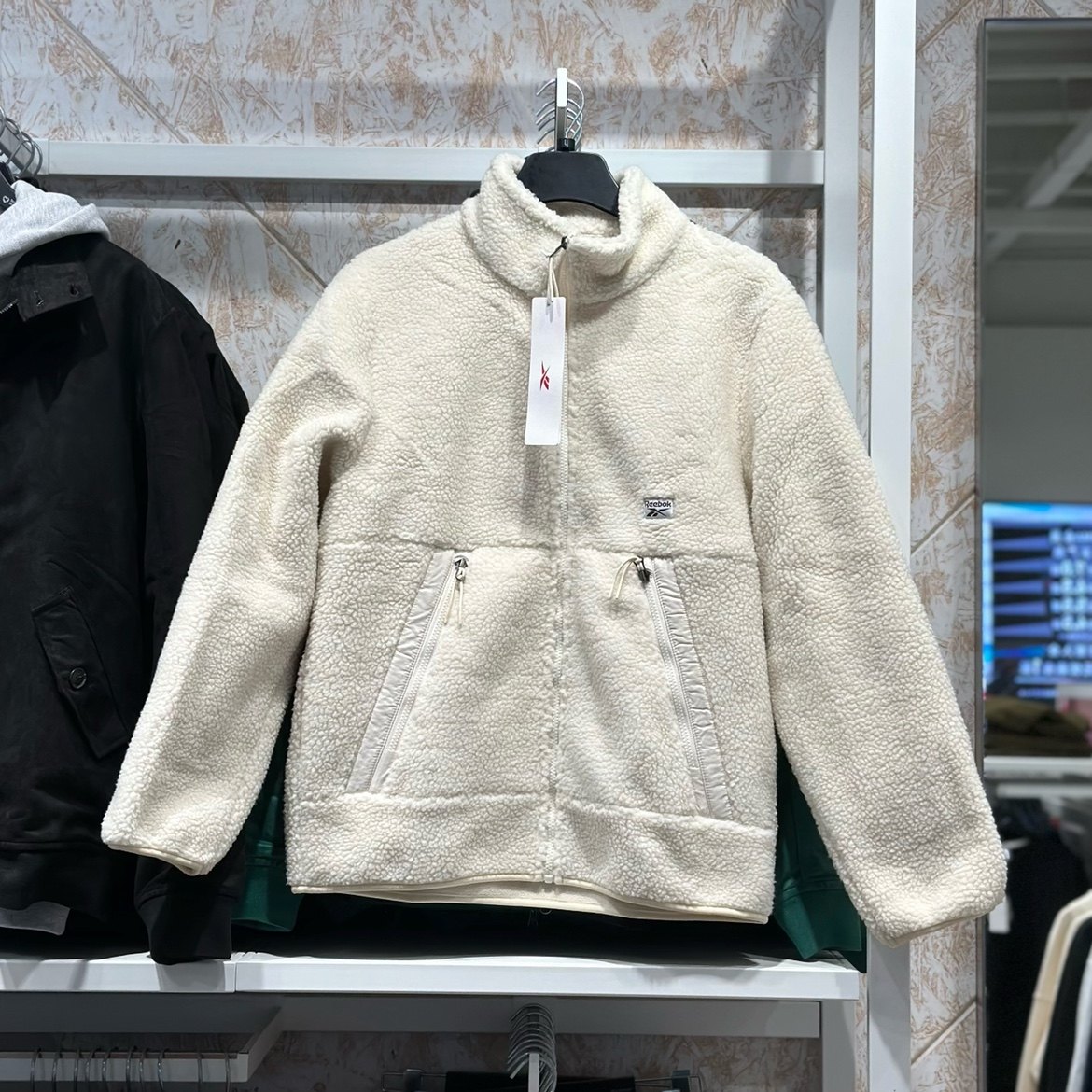 리복 커플 JACKET 스포츠 레트로 올 매치 모조 셰르파 재킷 22FCR105U