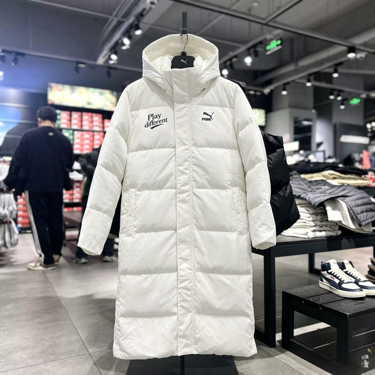 PUMA彪马 连帽拉链保暖时尚百搭 长款羽绒服 男女同款 625527