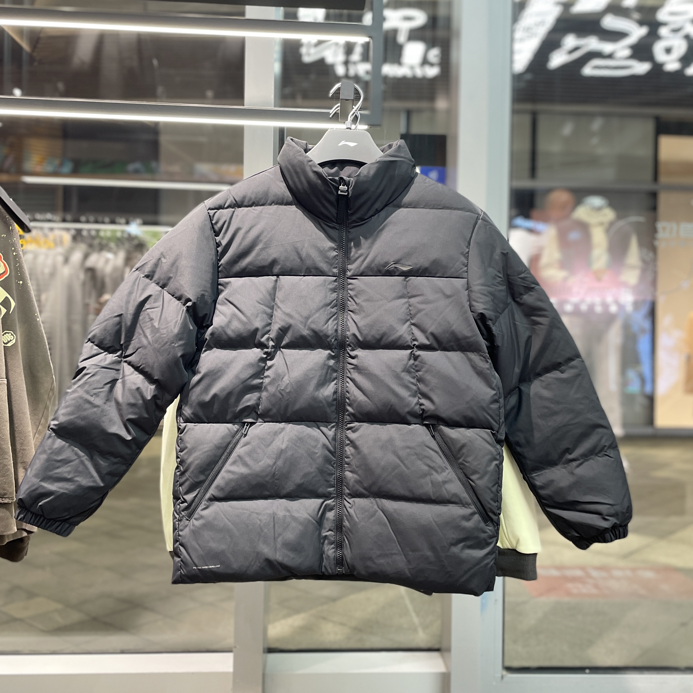 李宁羽绒服新款80%绒防泼水保暖