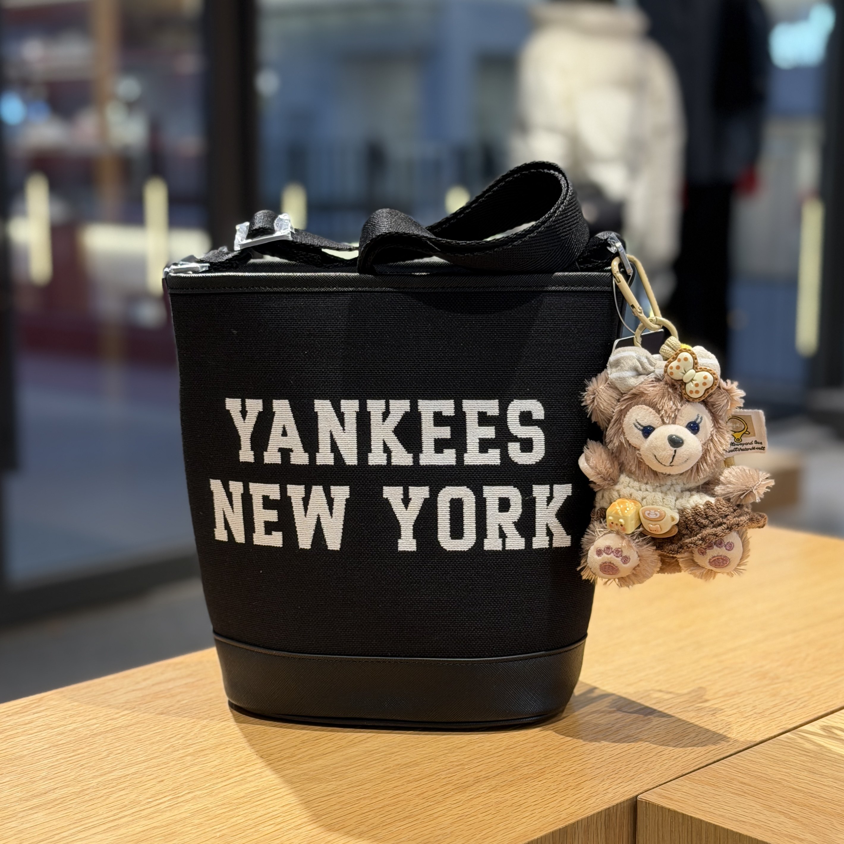 MLB 正品水桶包斜跨女百搭情侣通勤帆布简约复古单肩包 3ABMS024N图片