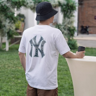 T恤男女NY纽约洋基队潮 腰果花运动短袖 New Era纽亦华MLB系列新款
