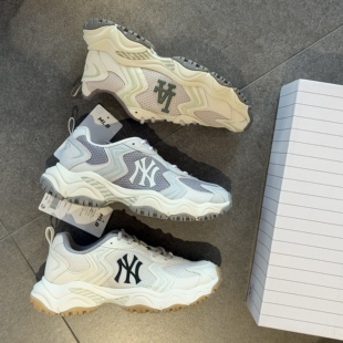 休闲运动厚底透气运动鞋 MLB 男女情侣时尚 新款 3ASHC055N 25年秋季