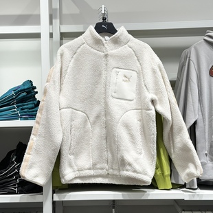 JACKET PUMA彪马 SHERPA 复古仿羊羔绒轻薄外套BZ 625196 男女同款