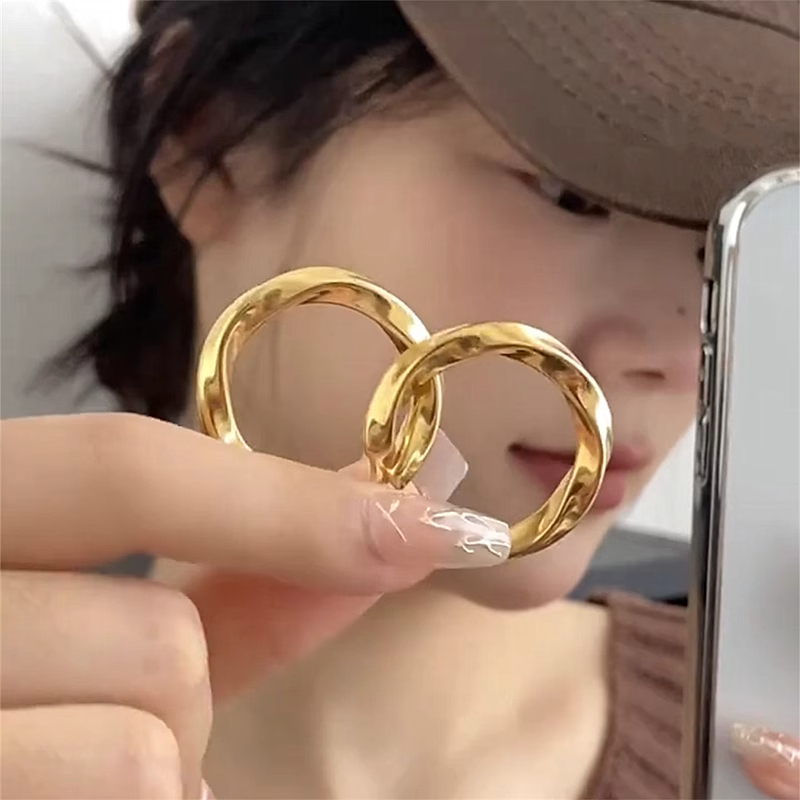 奥特莱斯折扣店撤柜高级感圈圈法式耳环轻奢复古outlets女配饰