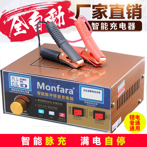 宽压110V/220V汽车电瓶充电器