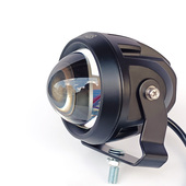 LED双光双色透镜黄白远近光一体射灯3寸远光炮车顶前杠雾灯探照灯