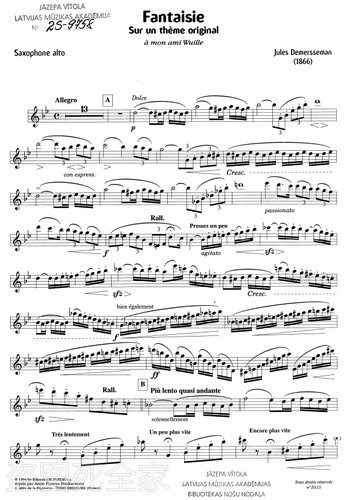 萨克斯德梅西曼主题原创幻想曲