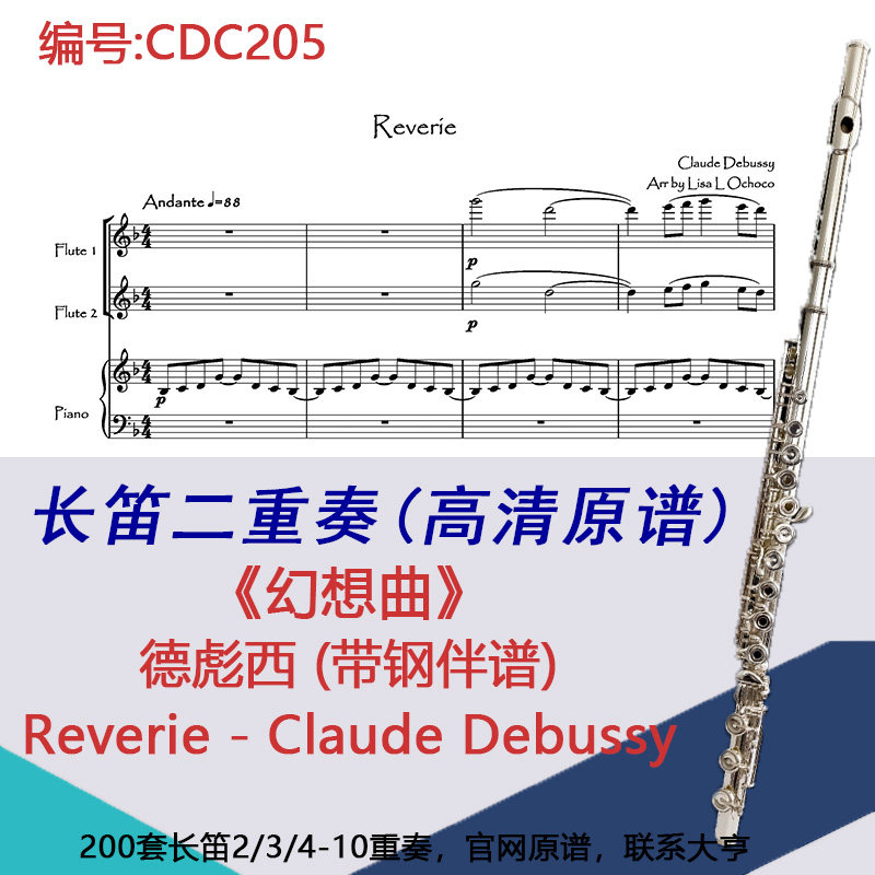 CDC204长笛二重奏-《爱乐之城》（带钢伴谱） City Of Stars