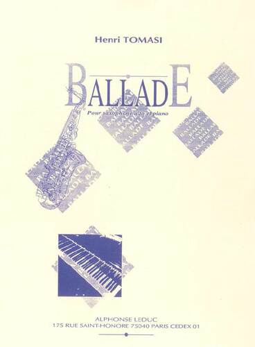 ZS040-托马斯：叙事曲（带钢伴谱） Ballade Arr. Henri Tomasi