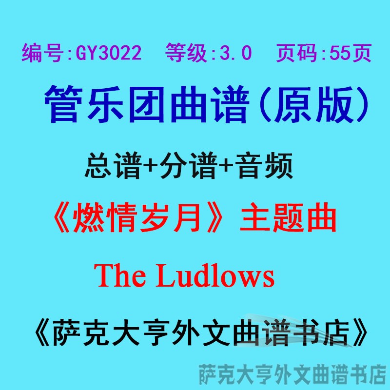 3.0级燃情岁月主题曲总谱