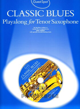 361-(萨克斯曲谱+伴奏) Playalong 蓝皮布鲁斯 Classic Blues10首