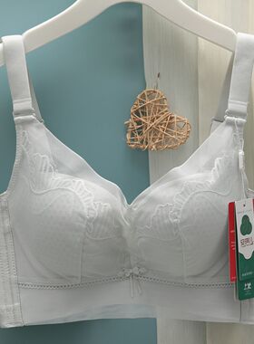 安琪儿内衣女无钢圈薄透气纸片杯聚拢收副乳调整型文胸罩2812B杯