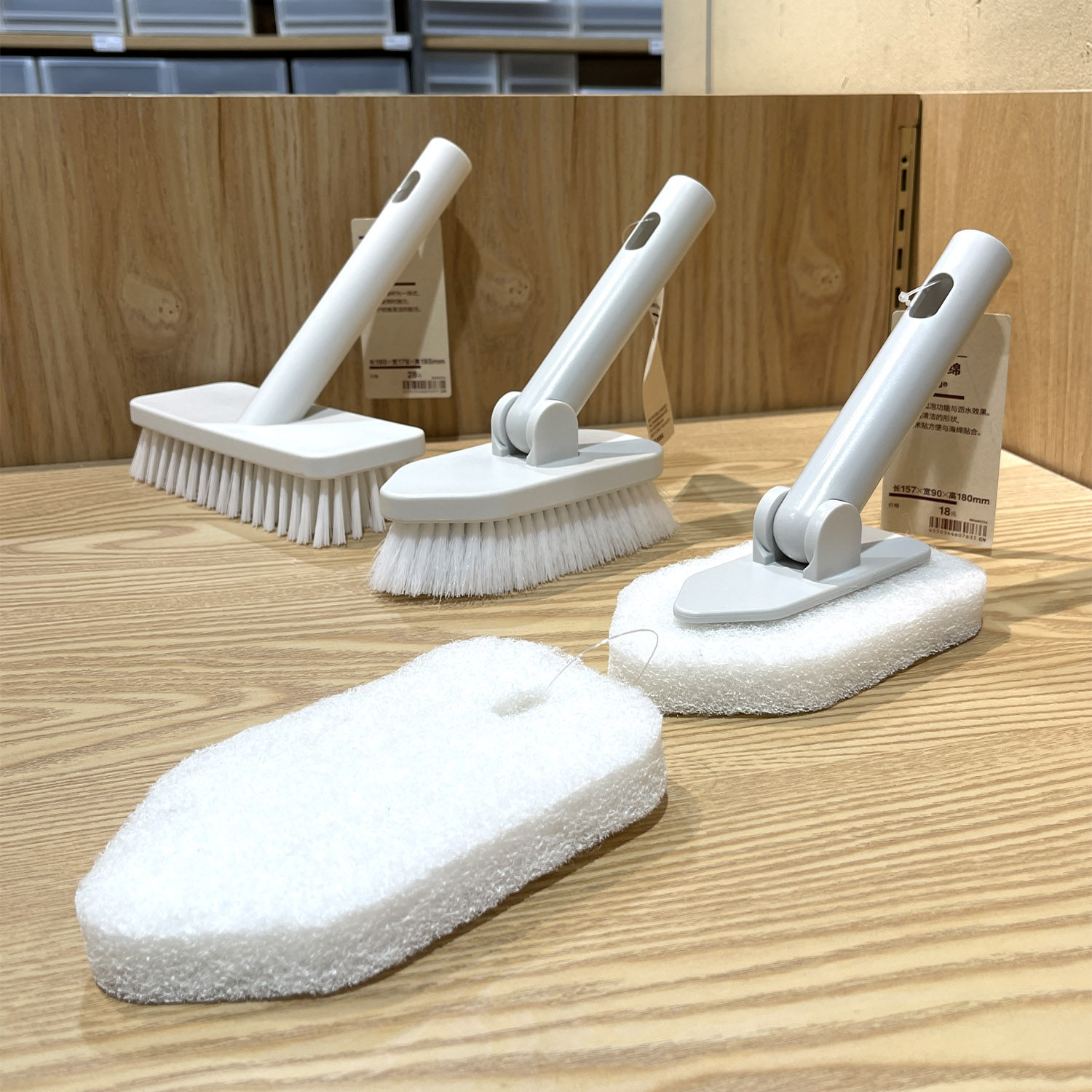包邮MUJI无印良品家务清洁地板刷浴室用浴缸玻璃用硬海绵起泡刷头