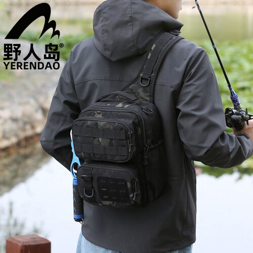 1000D考杜拉新款斜挎路亚包户外旅行摩托骑行胸包上班通勤单肩包