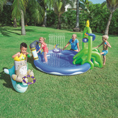 正品 Bestway充气海洋球池婴儿戏水池儿童游泳池加厚钓鱼沙池53057