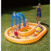 正品 Bestway充气海洋球池婴儿戏水池儿童游泳池加厚钓鱼沙池53061