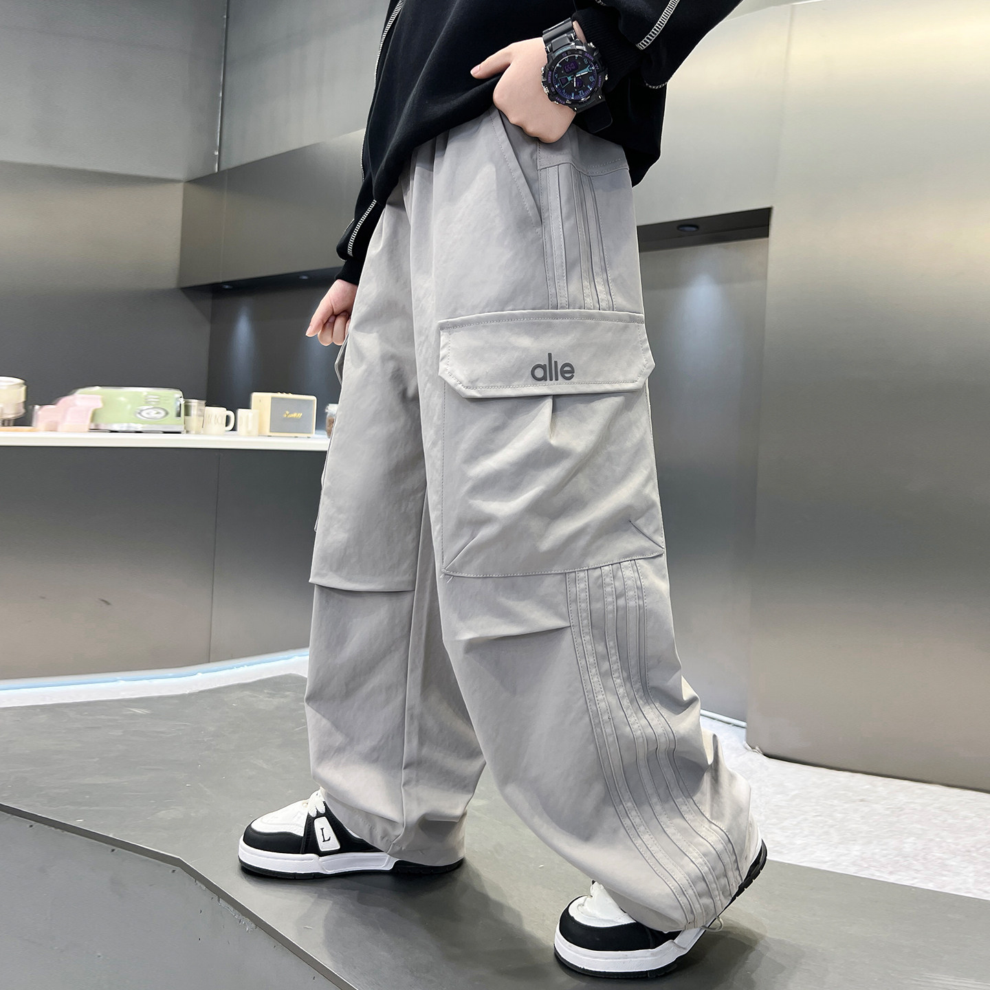 男童裤子春秋款2026新款儿童装春装直筒阔腿运动裤春季男孩潮痞帅,童装/婴儿装/亲子装,裤子,淘宝优惠券,粉丝福利购,淘宝优惠卷