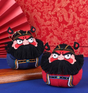 钟馗刺绣手工成品定制中国风礼物挂件香囊荷包送男友车载福平安