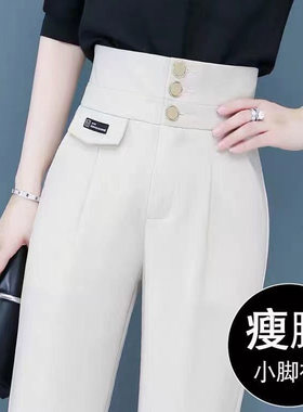 OL西装裤夏季薄款直筒裤西裤女