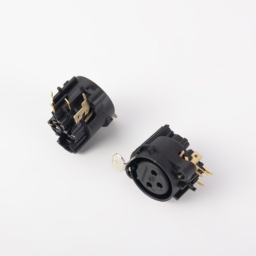 NEUTRIK优曲克PCB安装焊接卡龙底座NC3FAAH2三芯XLR卡侬母座水平