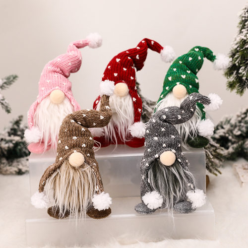 Forest Man White Bearded Face Christmas Doll Ornament