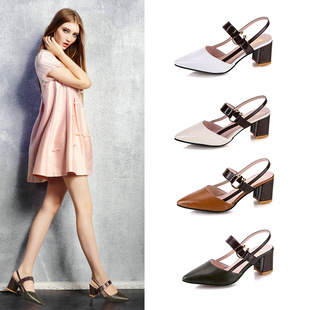 New for Heels shoes Shoes Coarse Single Summer Spring Women