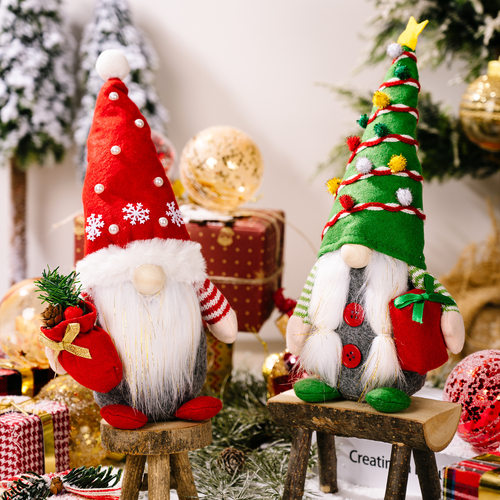 Christmas Santa Claus Face Dwarf Doll xmas Ornament doll