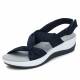 大码 wedge 休闲凉鞋 鱼嘴松糕罗马凉鞋 roman women sandals shoes