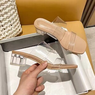 High heels, summer sexy temperament, crystal sandals, women