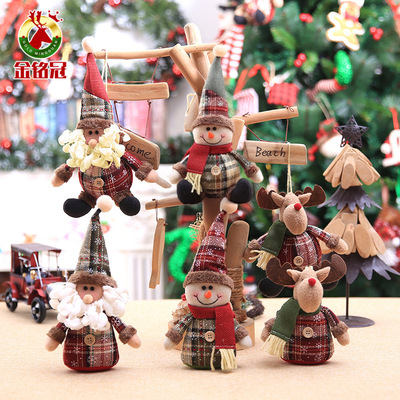 Christmas tree decoration cartoon figurine snowflake doll
