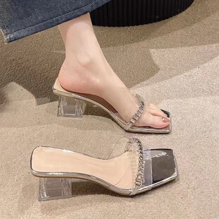 Coarse heels, not tiring feet women's summer fashion sandals