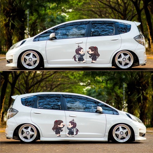 肖战王一博可爱卡通Q版创意装饰博君一肖汽车电脑贴纸画