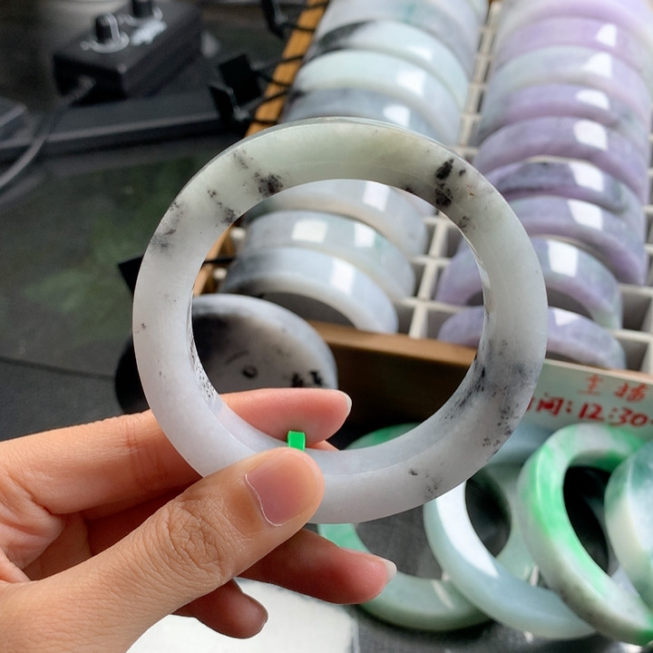半山水黑白水墨乌鸡戒指/手饰定制