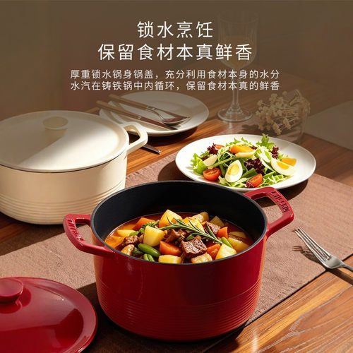 双立人铸铁加深炖锅5.2L