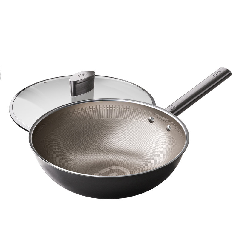 【商超同款】爱仕达轻量纯钛炒锅不粘锅电磁炉燃气家用炒菜锅,厨房/烹饪用具,炒锅,淘宝优惠券,粉丝福利购,淘宝优惠卷