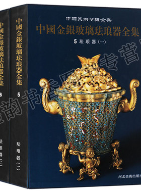 中国珐琅器全集两册珐琅图典佛郎法蓝又称景泰蓝工艺美术品艺术文化珐琅器的知识研究的书收藏鉴定图册图集图鉴书籍