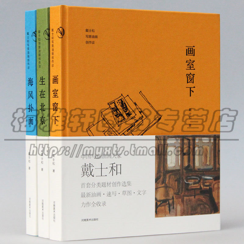 戴士和写意现代油画创作作品集 3册 中国当代现代油画大师写意油画画册画集 画室静物风景人物 大师著名画家绘画艺术书籍