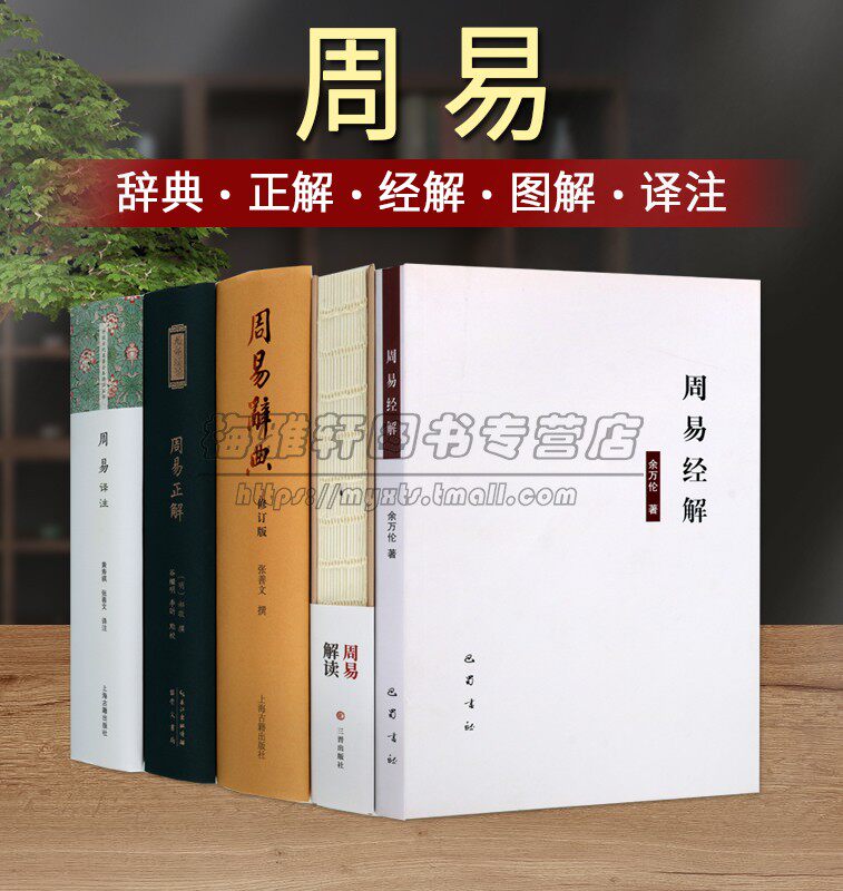 周易辞典周易译注解读套装5册周易经解正解原文注释三经九部解读中国古代哲学国学经典知识读物书籍