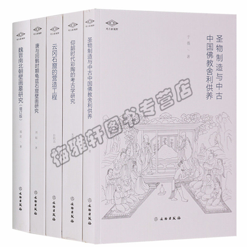 正版 考古新视野系列（共5册）云冈石窟的营造工程 唐与回鹘时期龟兹石窟壁画研究等 文物出版社图书