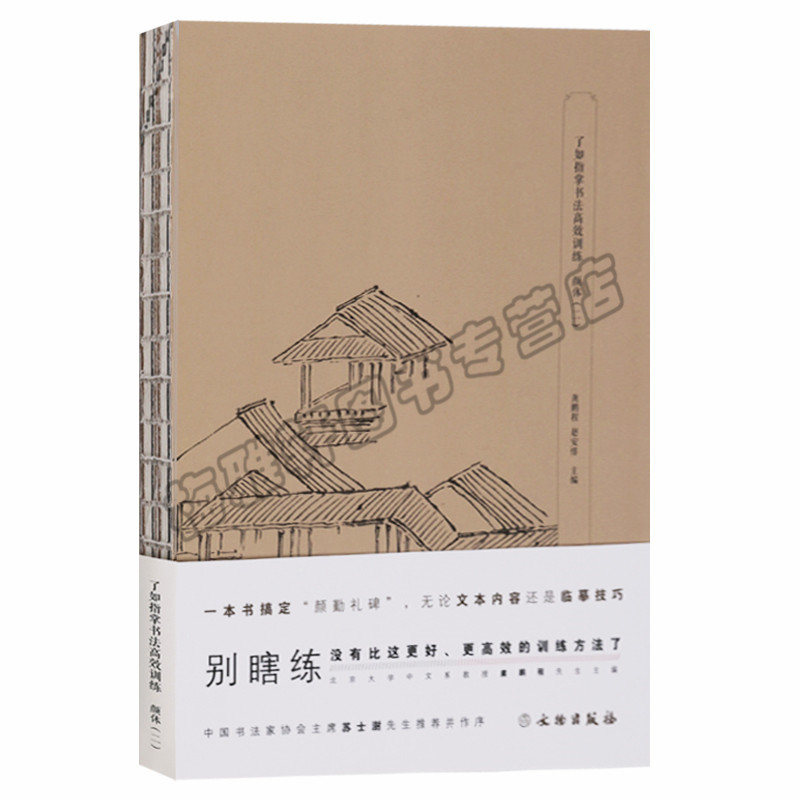 正版 了如指掌书法高效训练 颜体楷书书法教程 中国书法培训入门教程教材软笔毛笔书法练字帖 正版图书书籍
