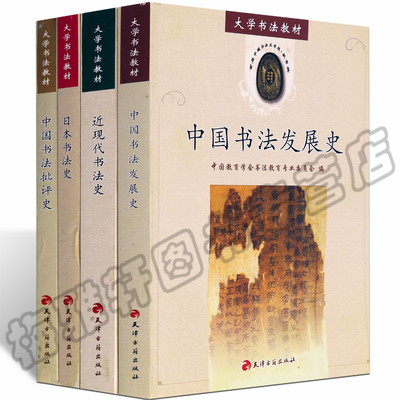 正版 中国书法史 4册 近现代书法史 发展史 批评史日本书法史中国古代历代书法艺术理论研究考研教程教材书论起源演变历史知识书籍