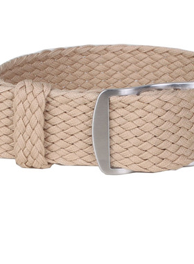 尼龙手表带米色贝伦编织表带Perlon Strap透气防水16 18 20 22MM