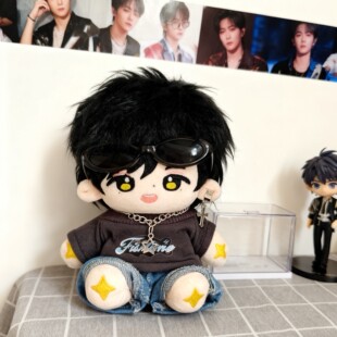 明星同人带衣服棉花娃娃刘宇宁20cm闲小宁可爱换装玩偶公仔送朋友