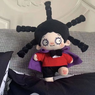 mininana小魔女蒙娜10cm印花体可爱周边棉花娃娃送女友礼物生日