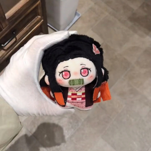 鬼灭之刃周边公仔善逸祢豆子伊之助棉花娃娃10cm背包挂件玩偶礼物