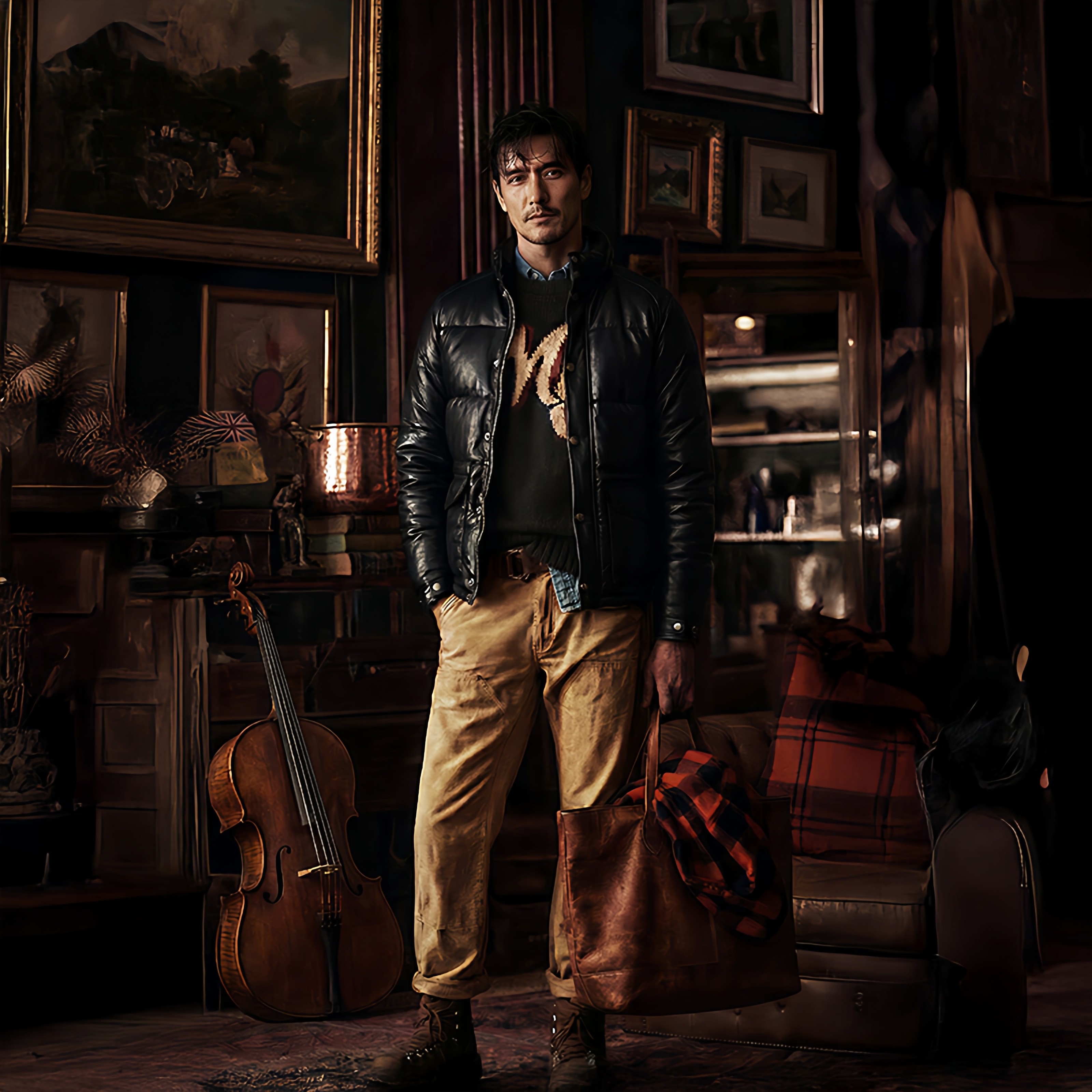 莫臣男士绵羊皮经典复古木村款羽绒服冬季外套G3005B,男装,皮衣,淘宝优惠券,粉丝福利购,淘宝优惠卷