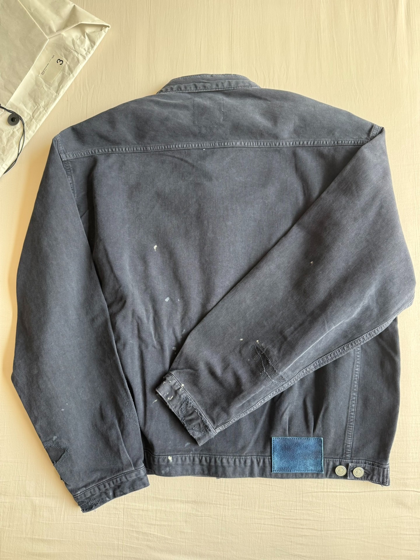 visvim 101xx Jacket Crash Dry Pique — label