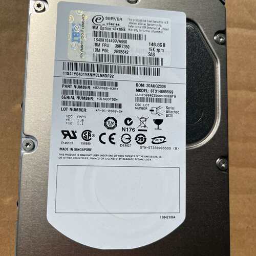 可维修盒装 IBM FRU 39R7350 40K1044 146议价
