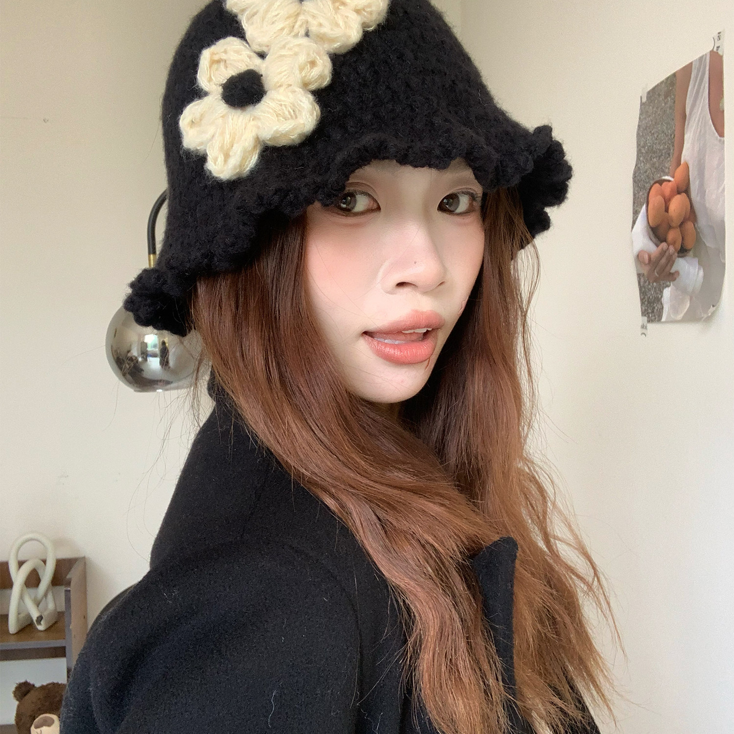 秋冬季保暖百搭渔夫帽盆帽水桶帽