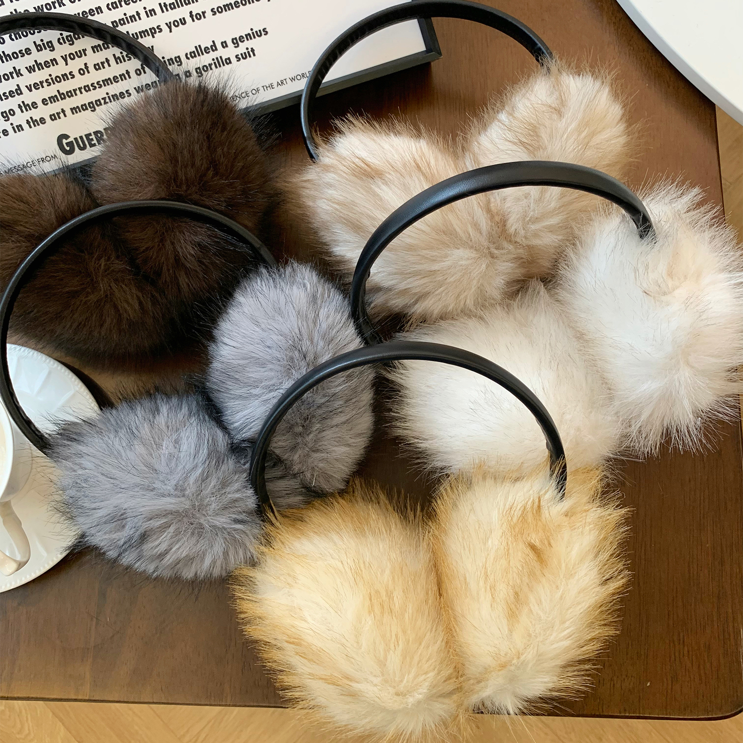 秋冬季保暖护耳毛绒耳罩耳套女